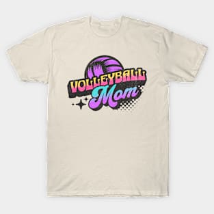 Volleyball Mom (retro) T-Shirt